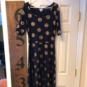 Navy and gold elegant ana size xl